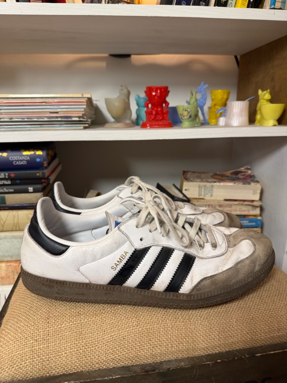 Adidas Samba Leather Sneaker - White/Black